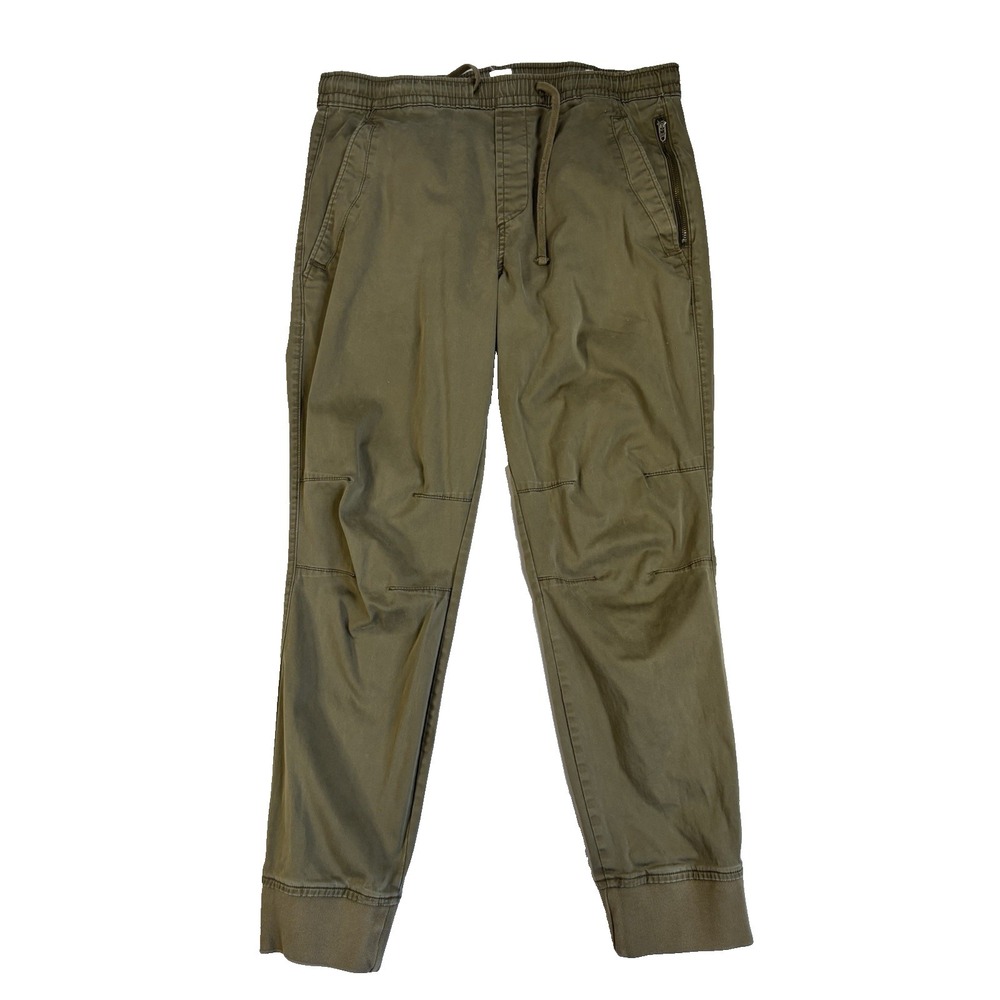 Gap Men's Med Army Green Canvas Cargo Joggers Gorpcore Athleisure Casual‎